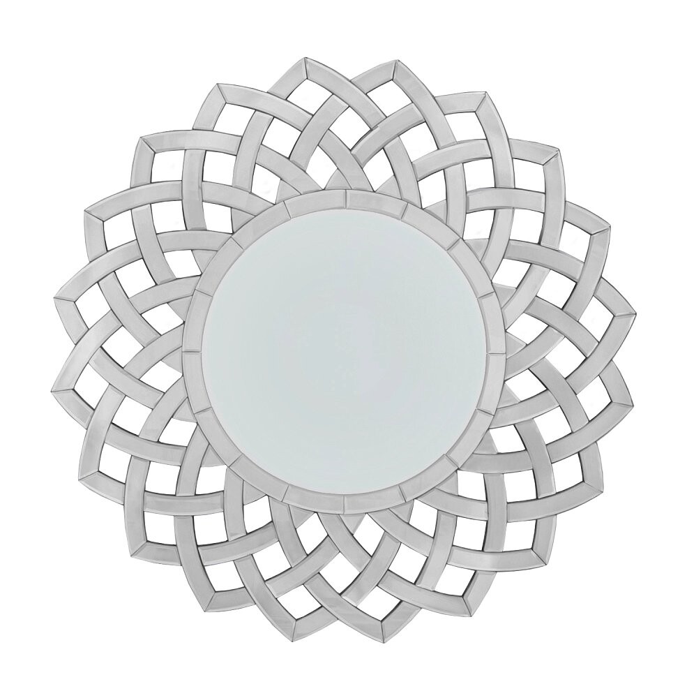 Зеркало круглое в широкой раме Tivona