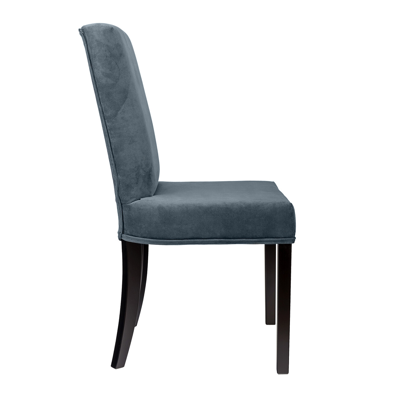 Стул обеденный с широкой спинкой серый микровелюр Sophisticated - изображение 3