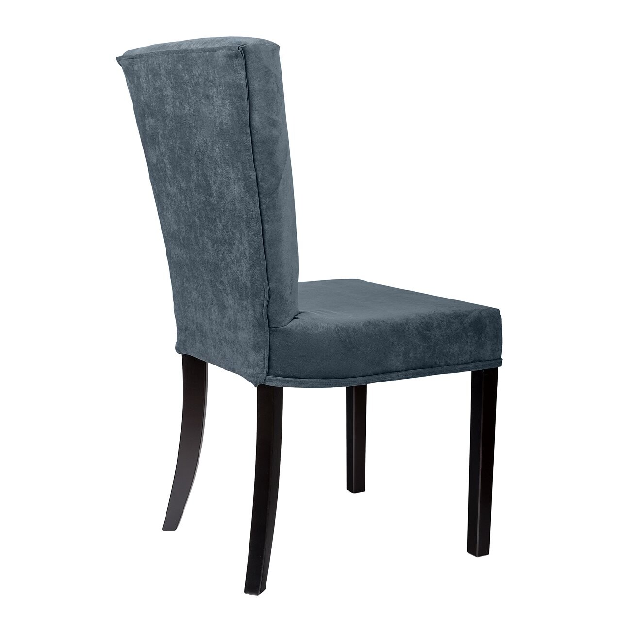 Стул обеденный с широкой спинкой серый микровелюр Sophisticated - изображение 4