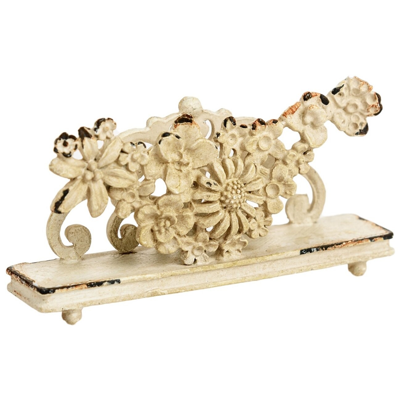 Подставка для визиток Pewter Flower Белая - изображение 2