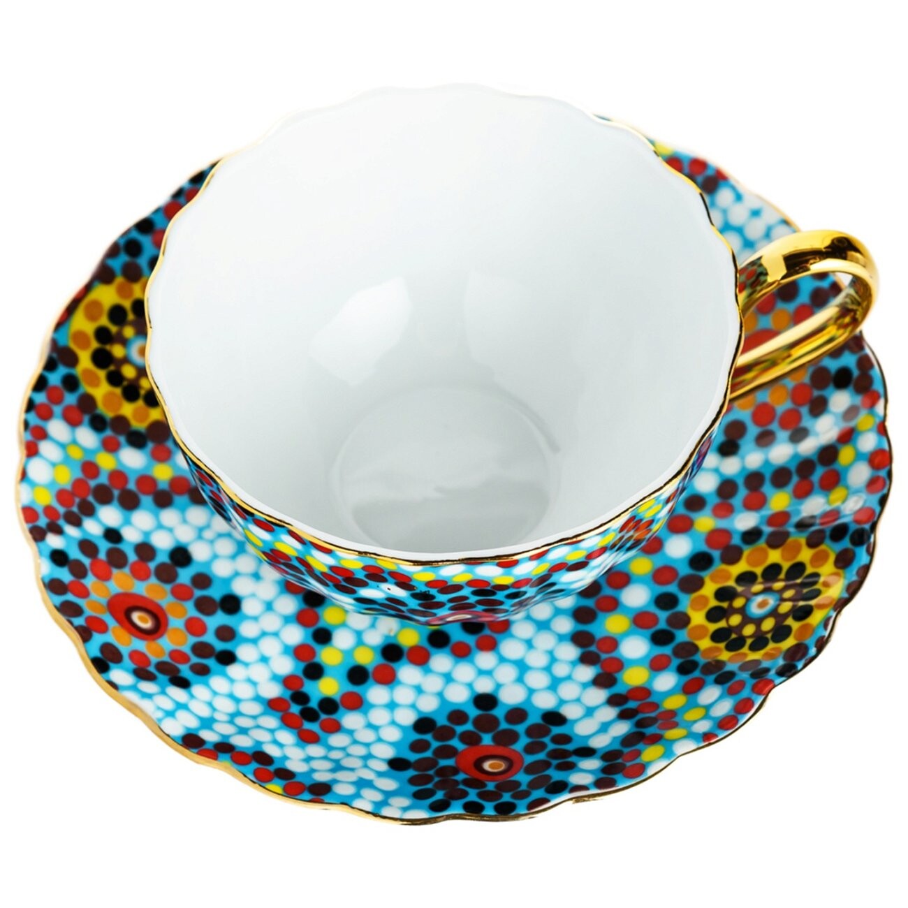 Чайная пара Мозаика Голубая - изображение 2