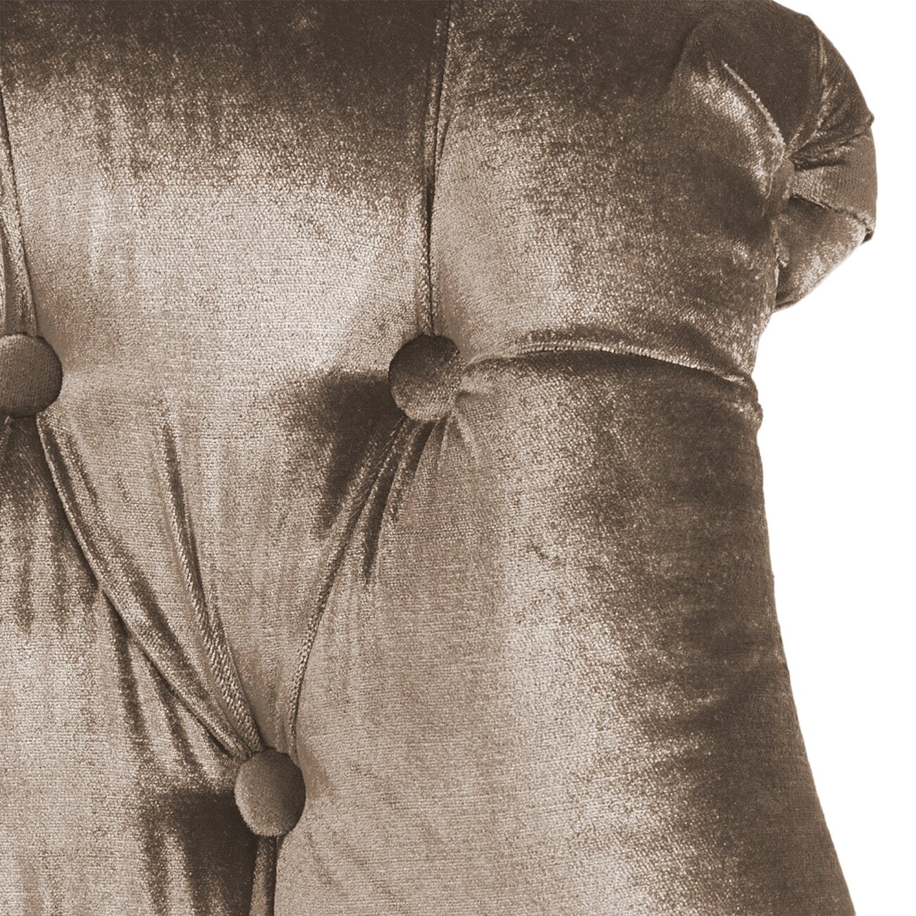 Кресло мягкое с фигурными ножками серо-коричневое Sophie Tufted Slipper Chair - изображение 3