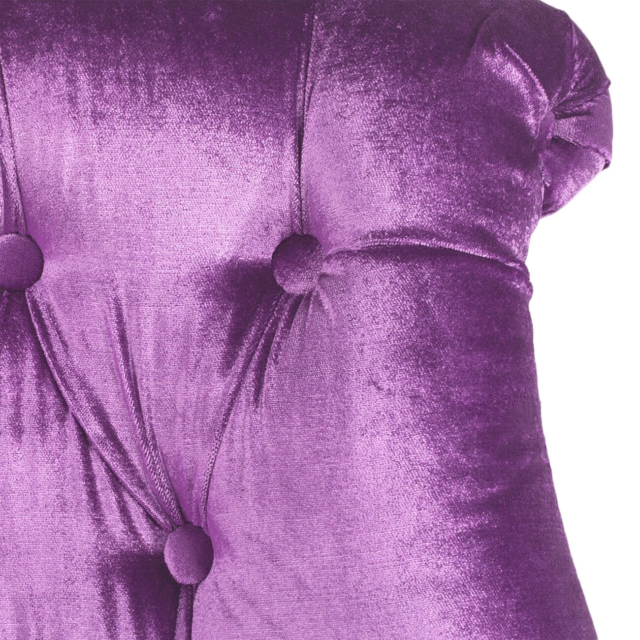 Кресло мягкое с фигурными ножками вельвет лиловое Sophie Tufted Slipper Chair - изображение 3