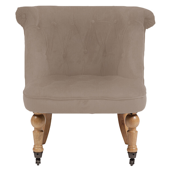 Кресло маленькое бежевое со стяжкой Amelie French Country Chair - изображение 1