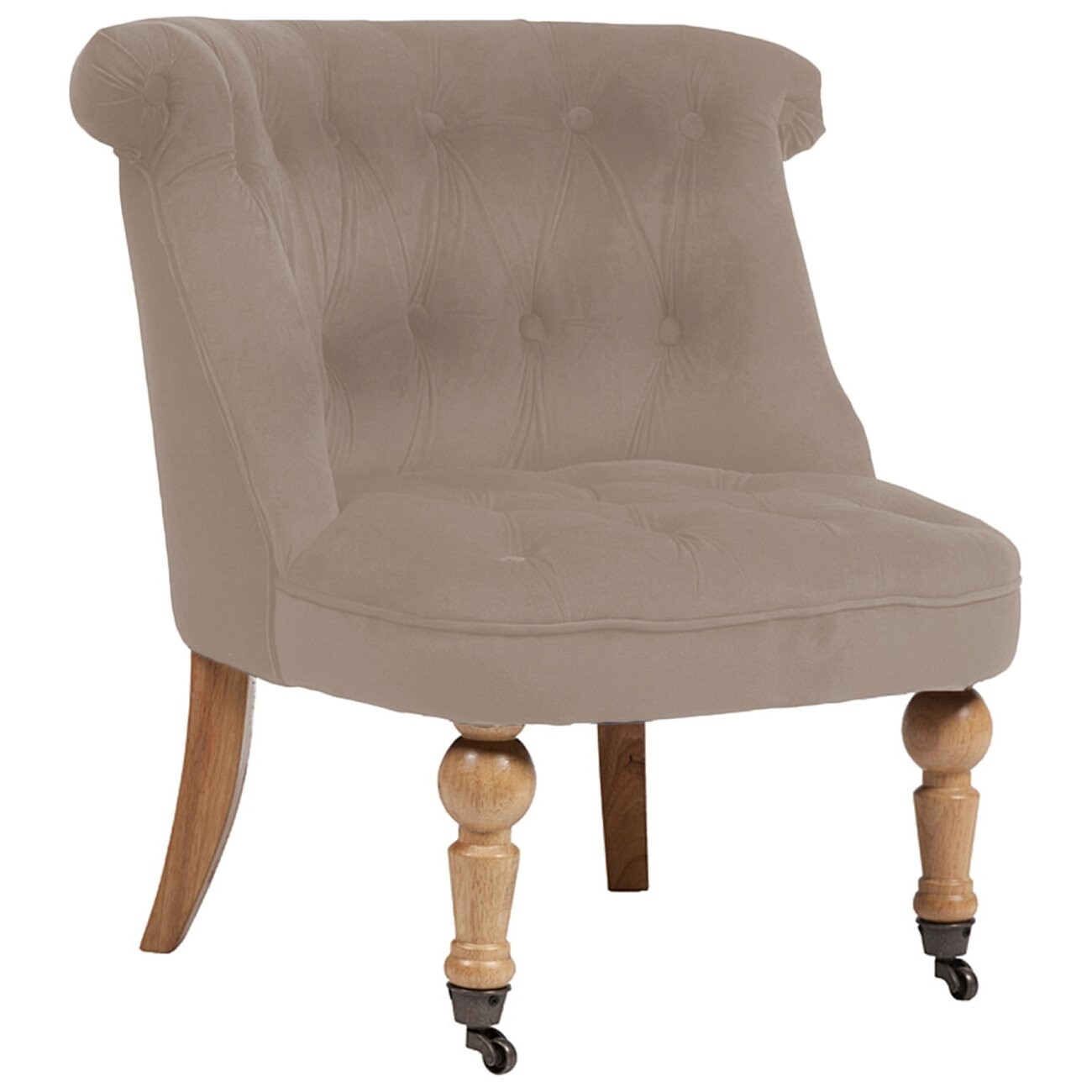 Кресло маленькое бежевое со стяжкой Amelie French Country Chair - изображение 3