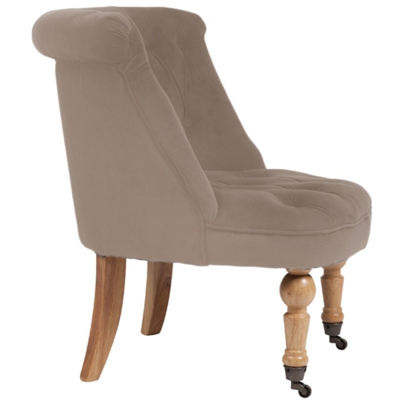 Кресло маленькое бежевое со стяжкой Amelie French Country Chair - изображение 4