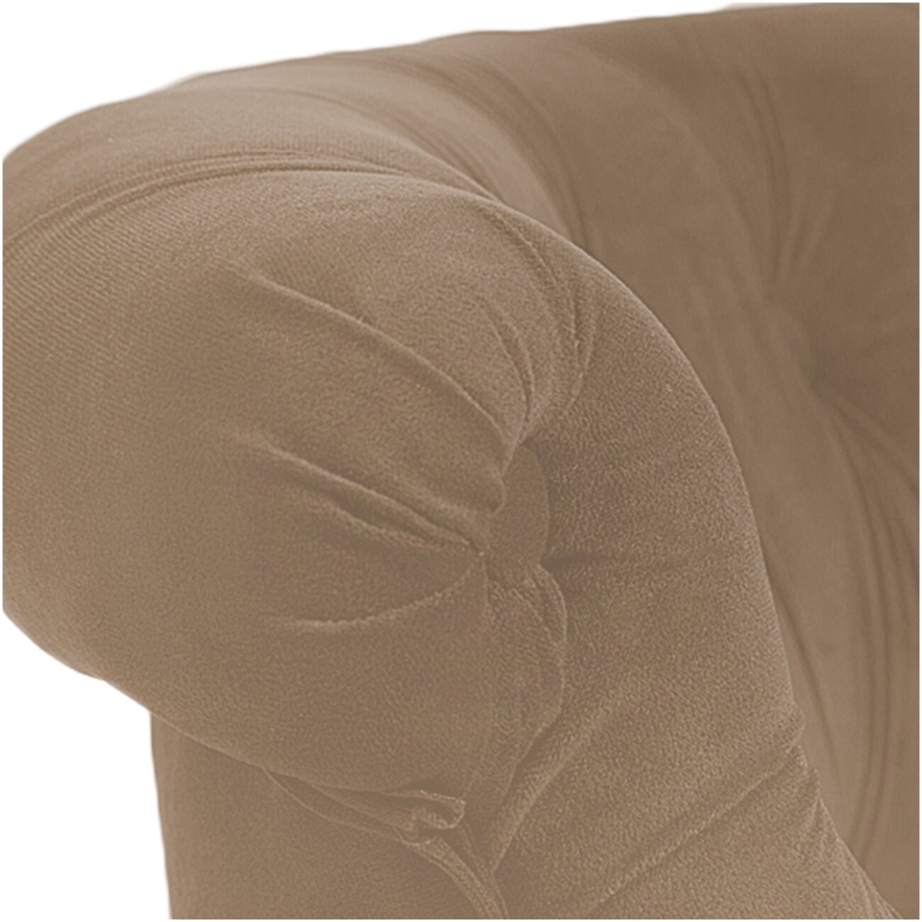 Кресло маленькое светло-коричневое со стяжкой Amelie French Country Chair - изображение 2