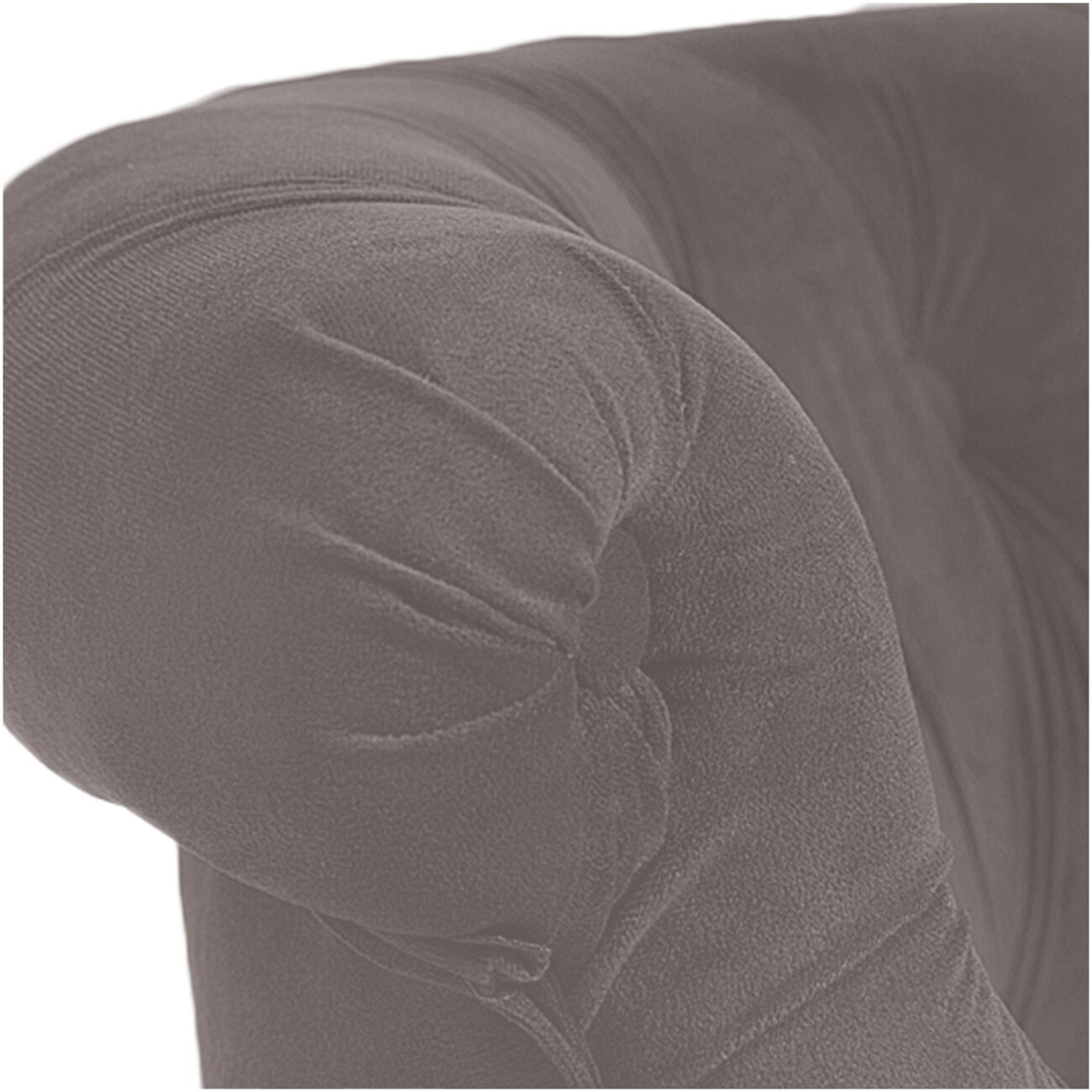 Кресло маленькое серое со стяжкой Amelie - изображение 2