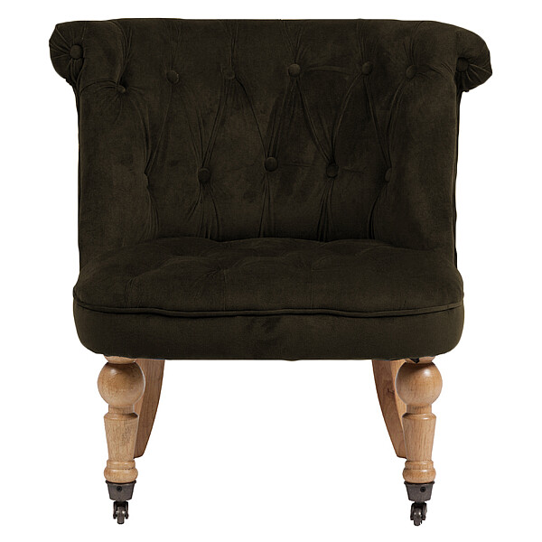 Кресло с мягкими подлокотниками серо-коричневое Amelie French Country Chair - изображение 1