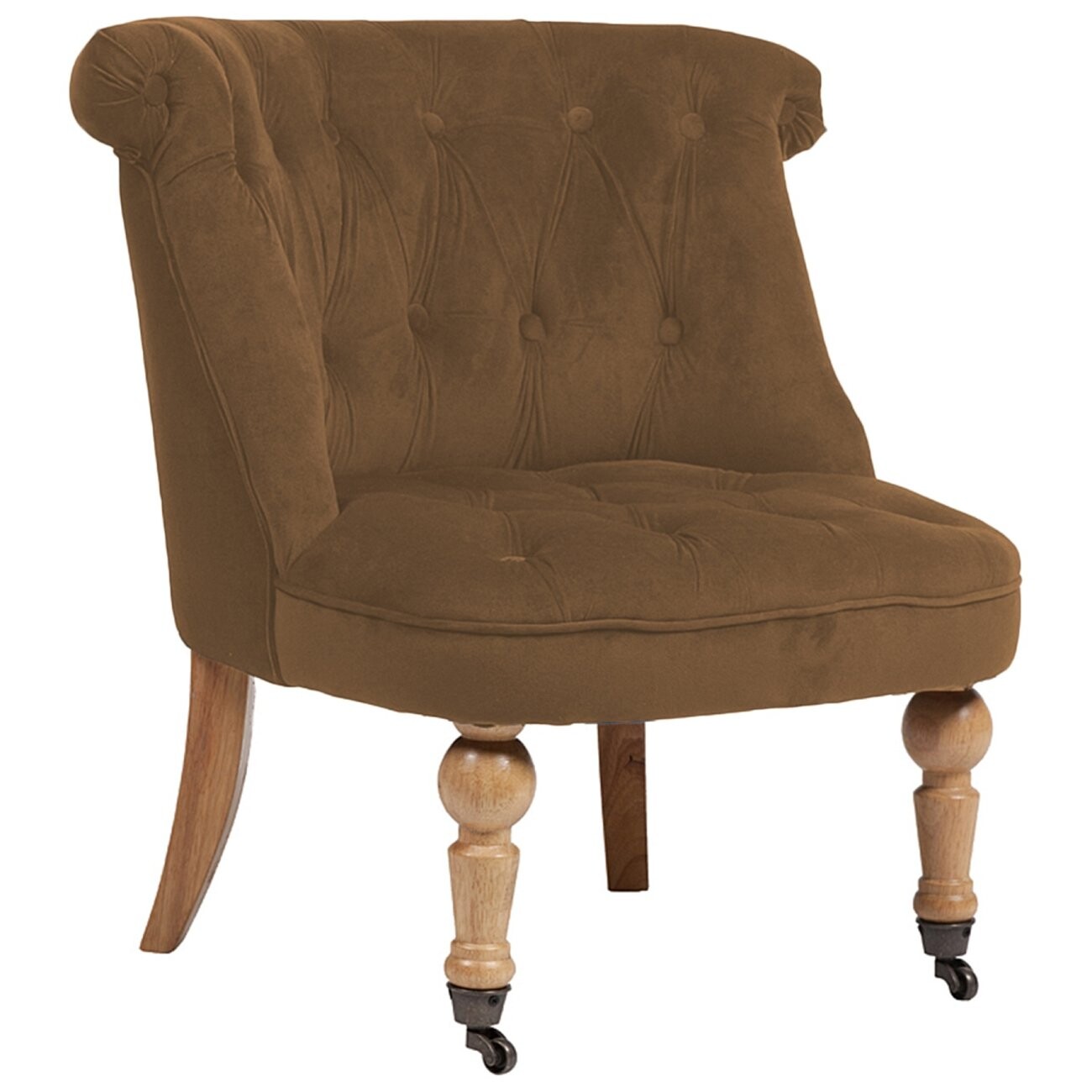 Кресло с мягкими подлокотниками коричневое Amelie French Country Chair - изображение 3