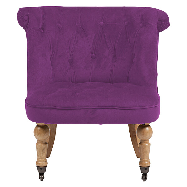 Кресло с мягкими подлокотниками фиолетовое Amelie French Country Chair - изображение 1