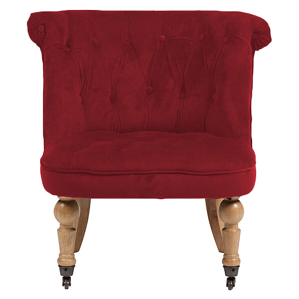 Кресло с мягкими подлокотниками красное Amelie French Country Chair - изображение 1