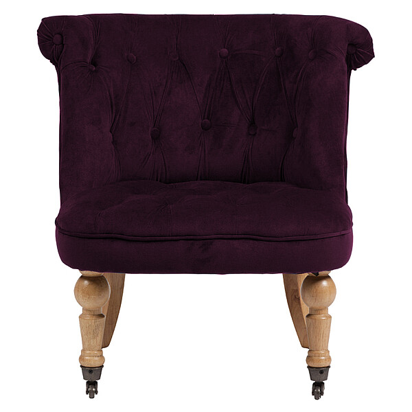 Кресло маленькое лиловое со стяжкой Amelie French Country Chair - изображение 1