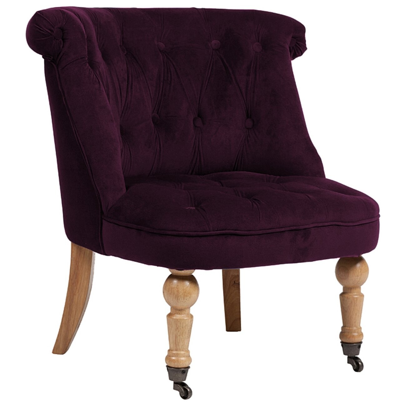 Кресло маленькое лиловое со стяжкой Amelie French Country Chair - изображение 3