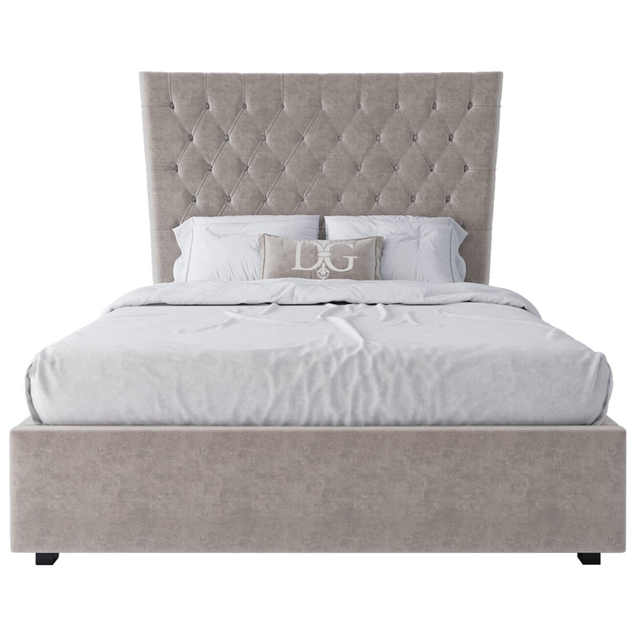 Кровать подростковая с мягкой спинкой 140х200 светло-бежевая QuickSand - изображение 2