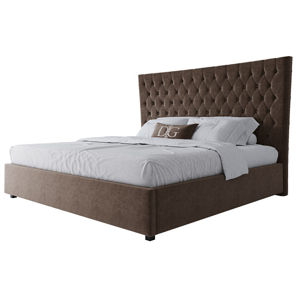 Кровать евро 200х200 коричневая QuickSand - изображение 1