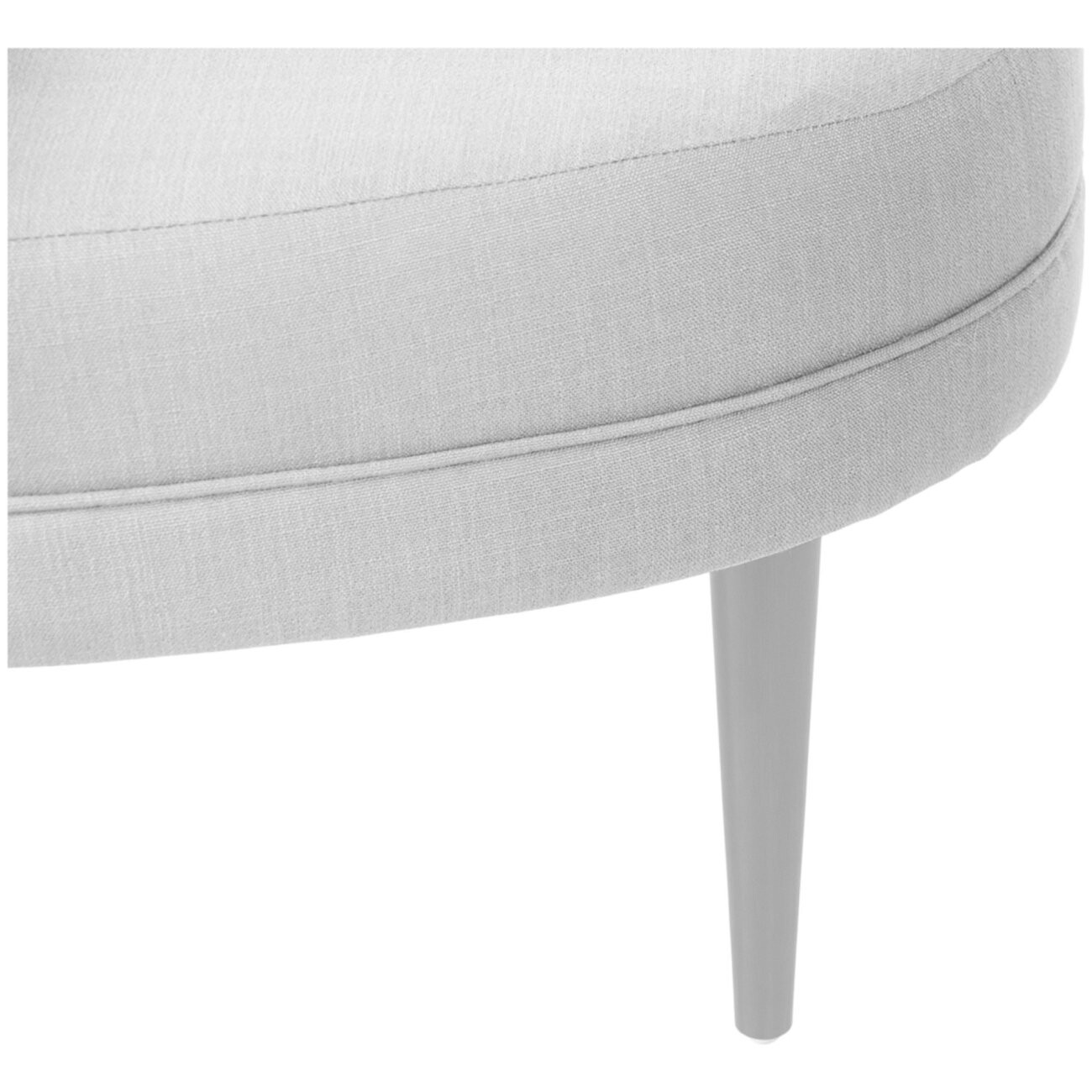 Банкетка на белых ножках молочная Sonorous - изображение 4