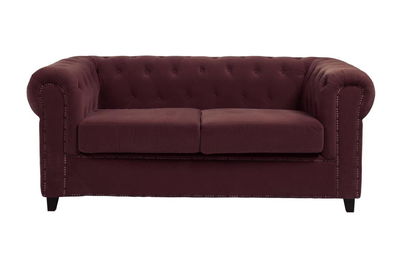 Диван Verona прямой бордовый - изображение 3