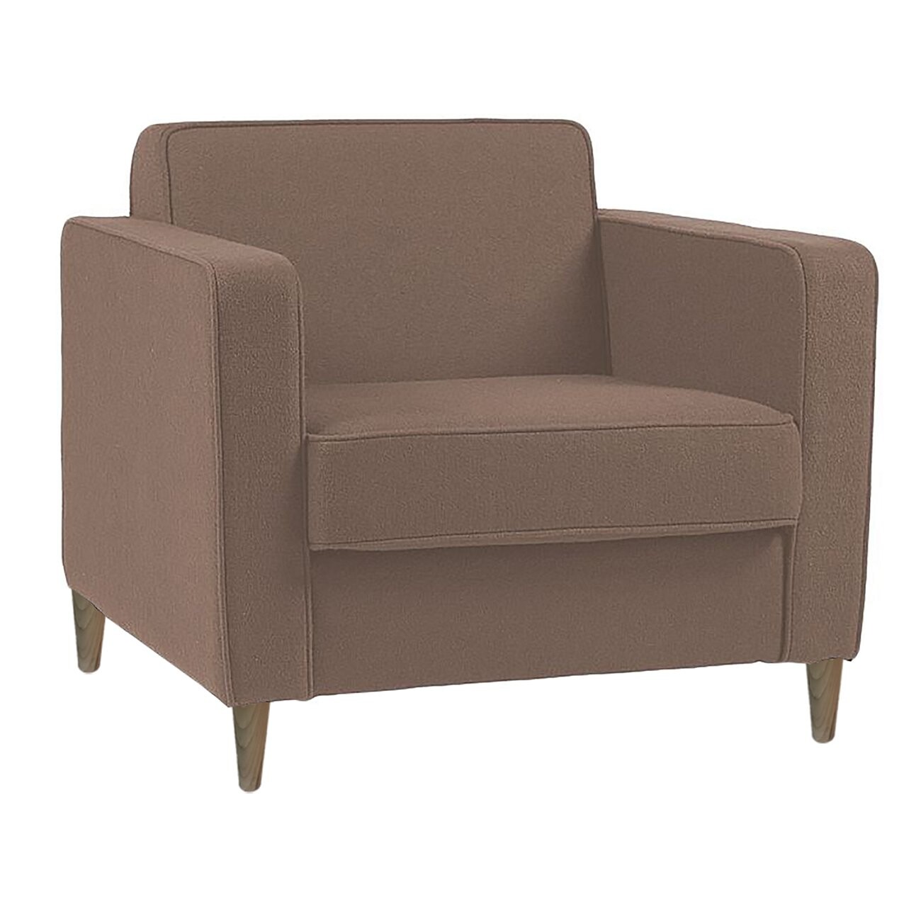 Кресло с мягкими подлокотниками бледно-розовое George - изображение 4