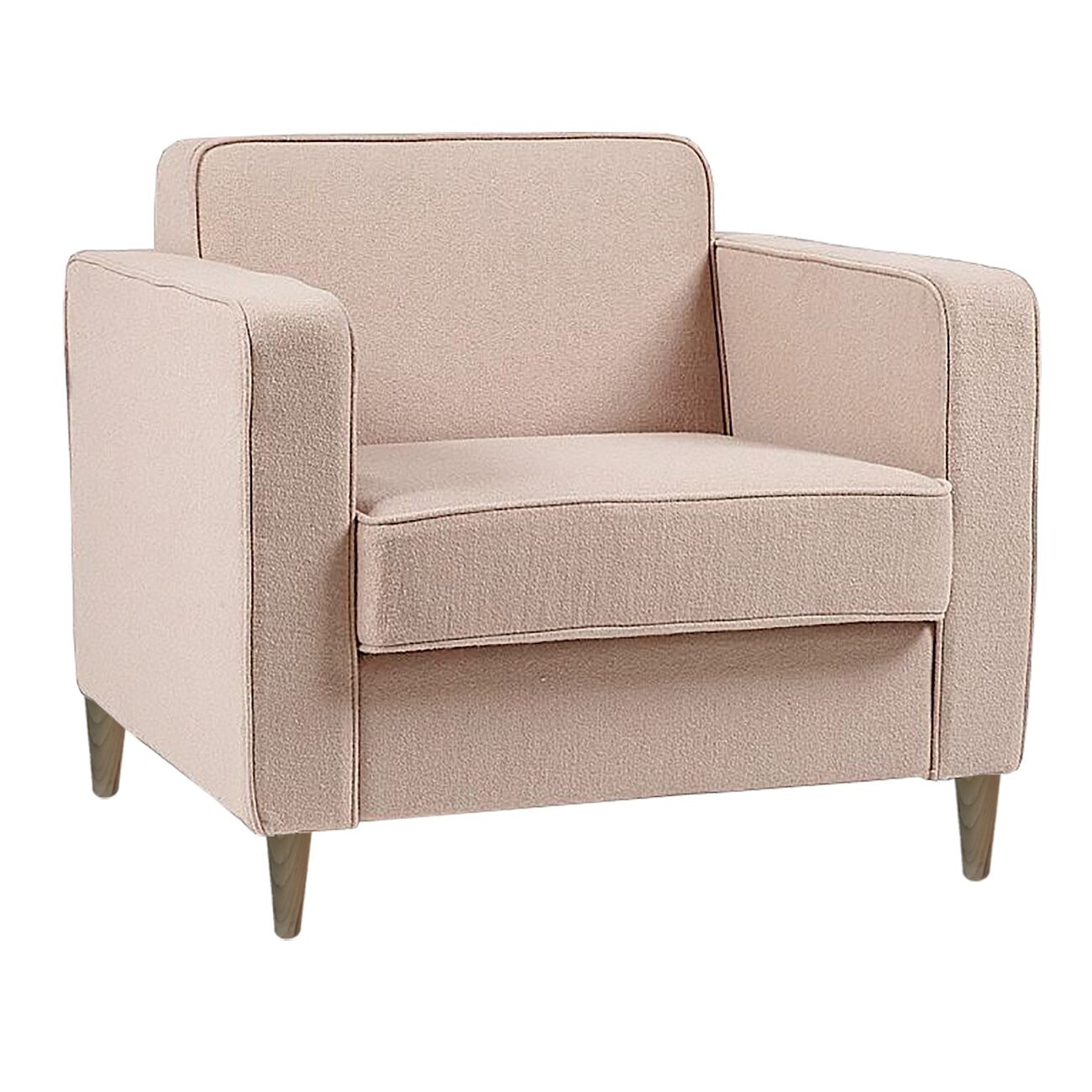 Кресло молочный микровелюр George - изображение 3