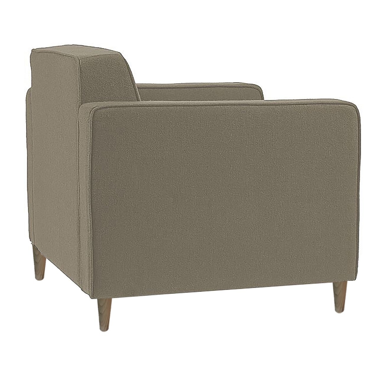 Кресло с мягкими подлокотниками светло-серое George - изображение 2