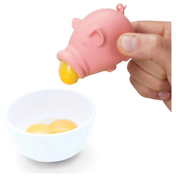 Прибор для отделения желтка от белка красная Yolkpig - изображение 1