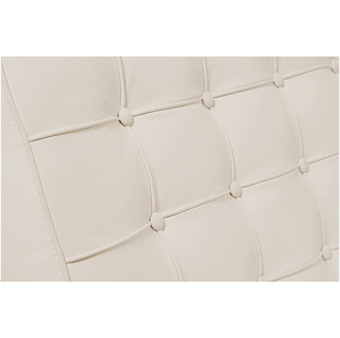 Диван двухместный прямой молочный со стежкой Barcelona - изображение 4