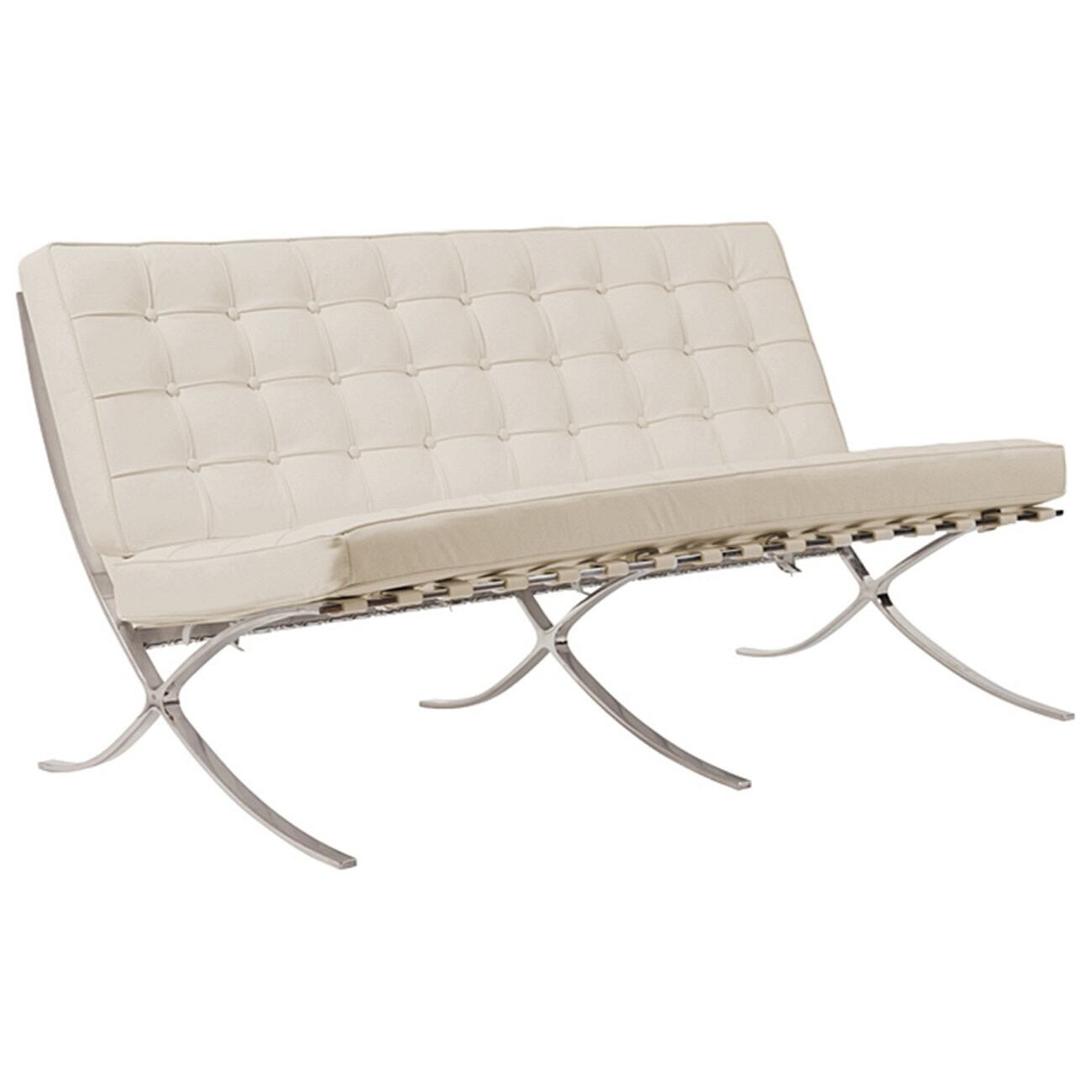 Диван двухместный прямой молочный Barcelona - изображение 3