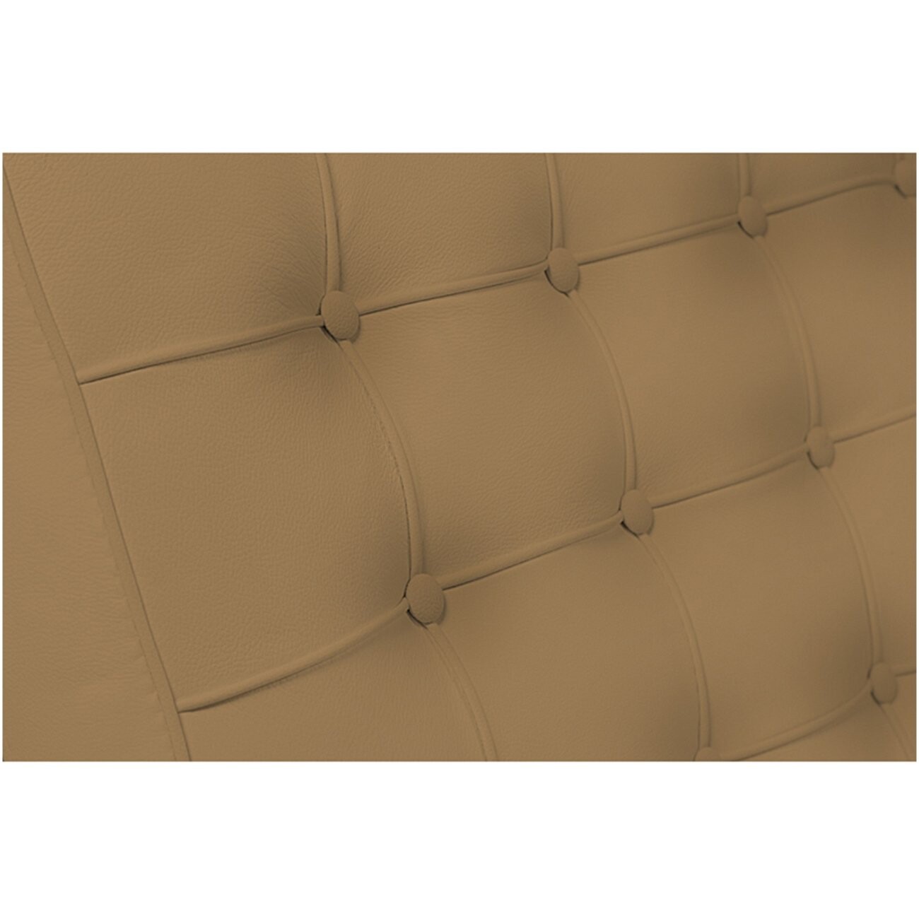 Диван двухместный прямой светло-коричневый со стежкой Barcelona - изображение 3