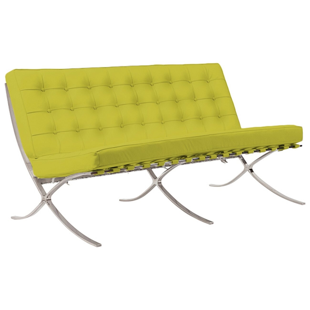 Диван двухместный прямой лимонный Barcelona - изображение 3