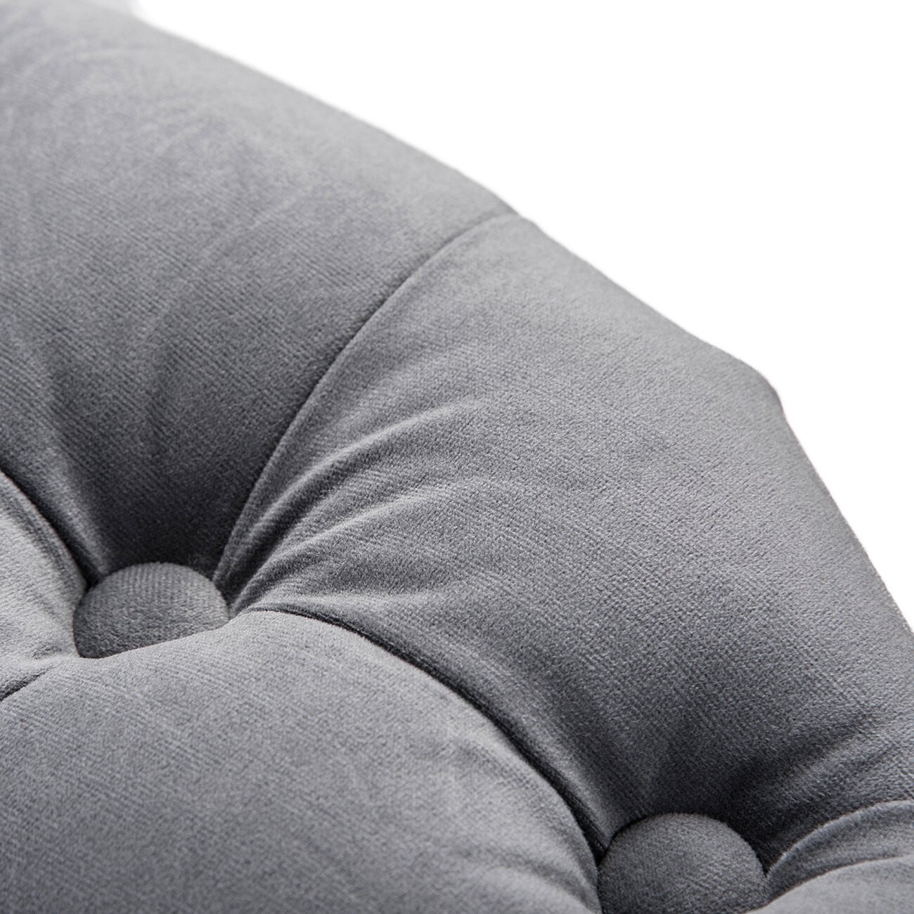 Пуф WOODEN круглый серый - изображение 3