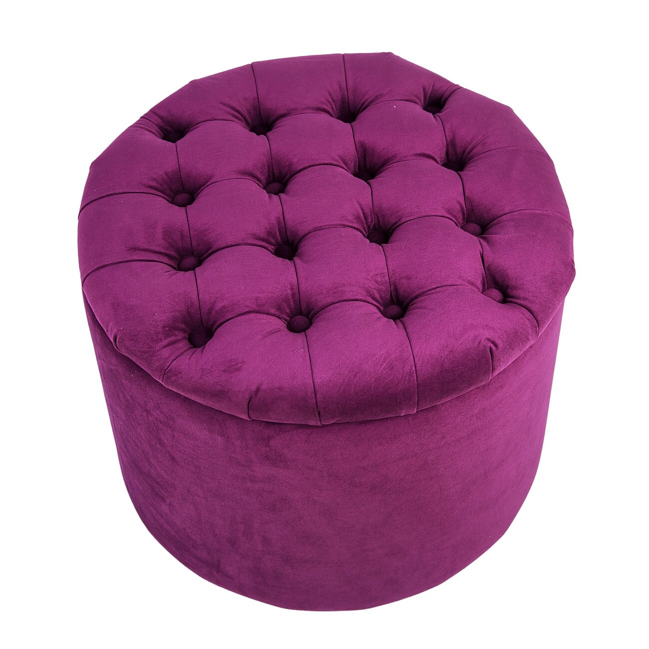 Пуф WOODEN круглый лиловый - изображение 2