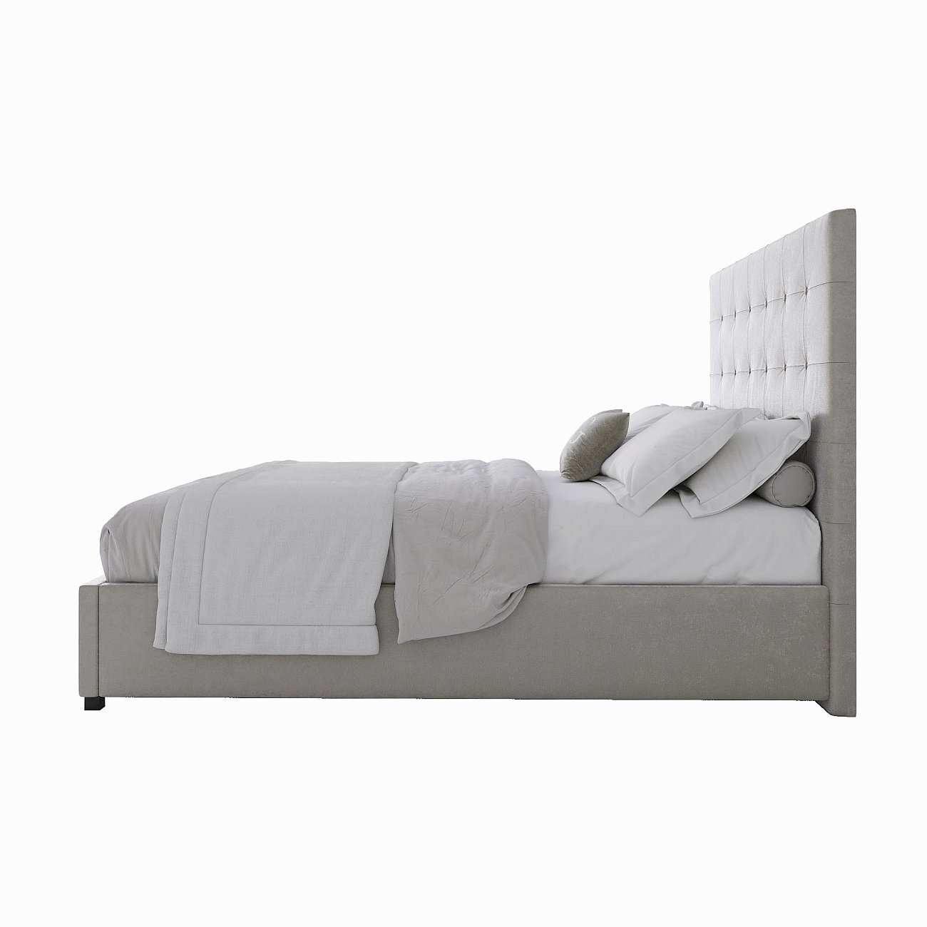 Кровать подростковая с мягкой спинкой 140х200 молочная Royal Black - изображение 3