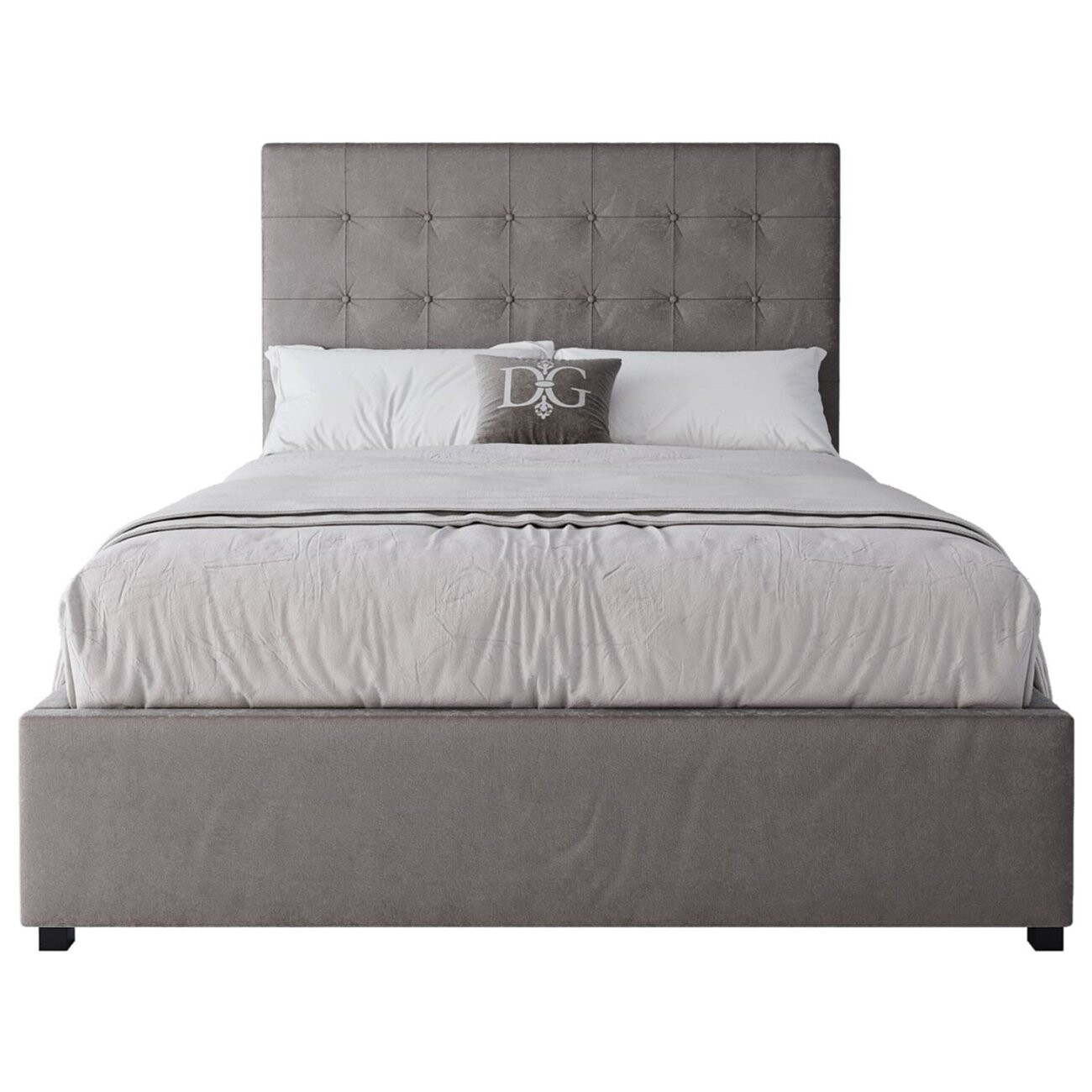 Кровать подростковая 140х200 серо-коричневая Royal Black - изображение 3