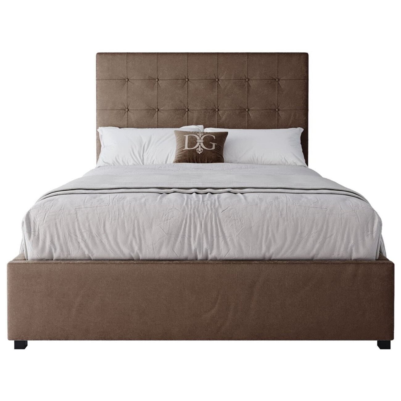 Кровать подростковая 140х200 коричневая Royal Black - изображение 2