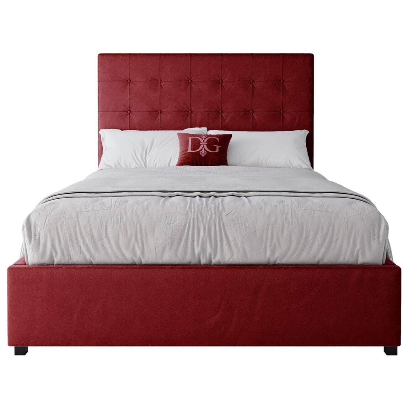 Кровать подростковая 140х200 красная Royal Black - изображение 2