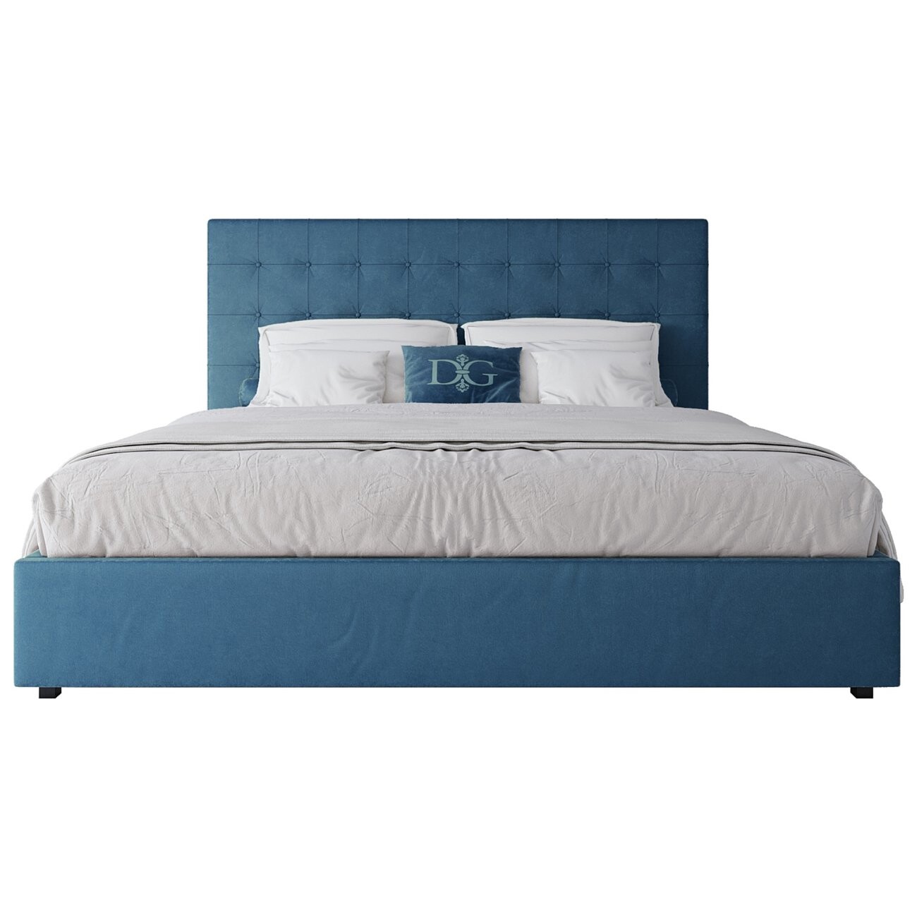 Кровать большая 200х200 Royal Black морская волна - изображение 2