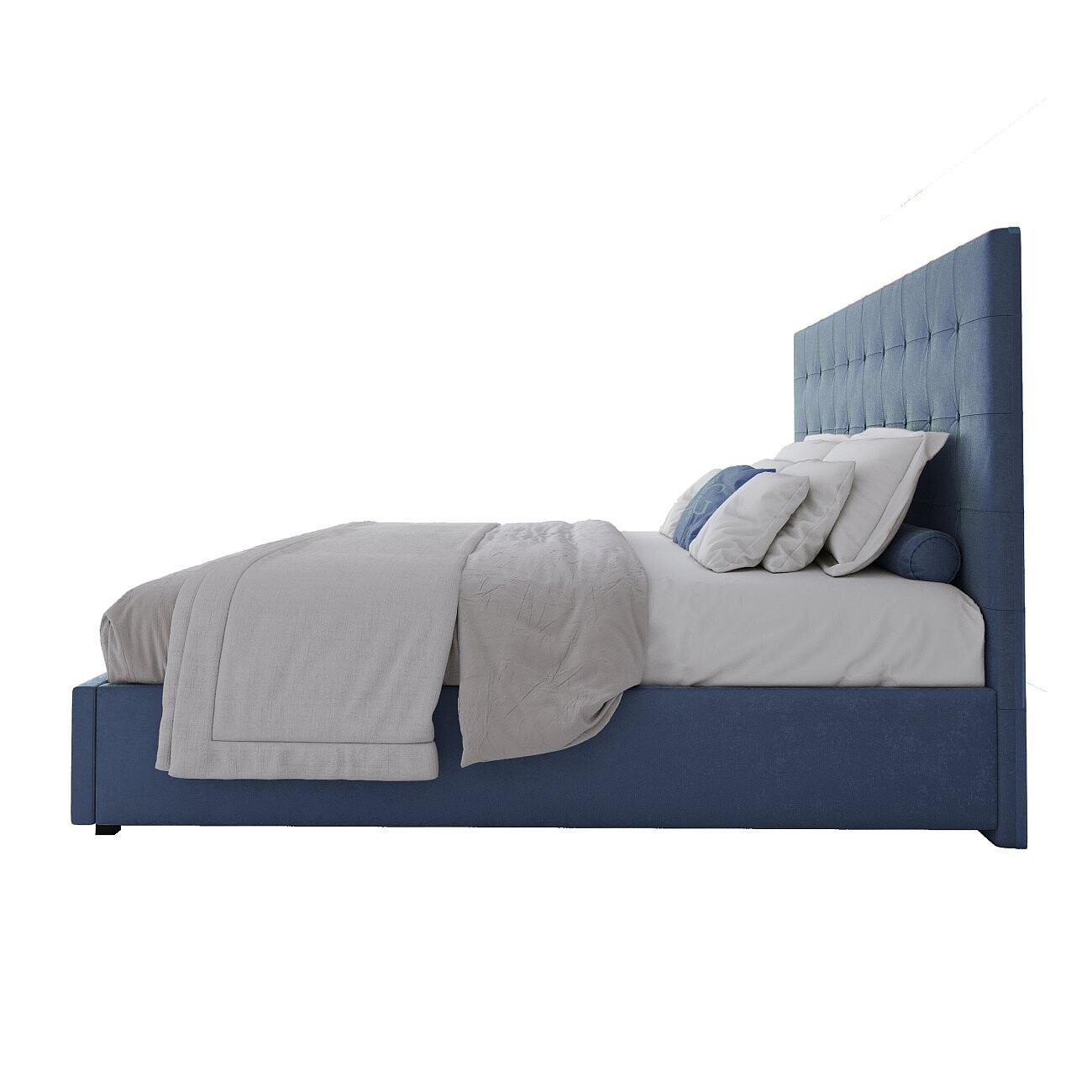 Кровать большая 200х200 Royal Black морская волна - изображение 3