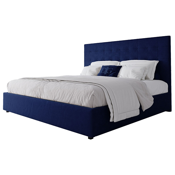 Кровать большая 200х200 Royal Black синяя - изображение 1