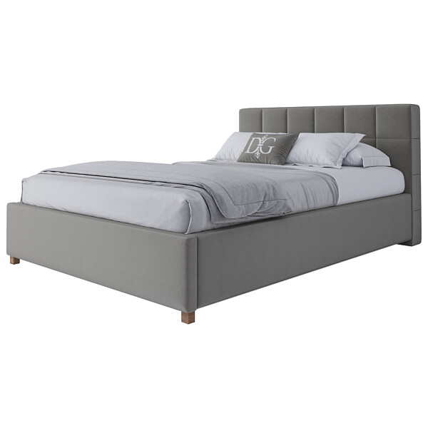 Кровать подростковая с мягкой спинкой 140х200 белая Wales - изображение 1