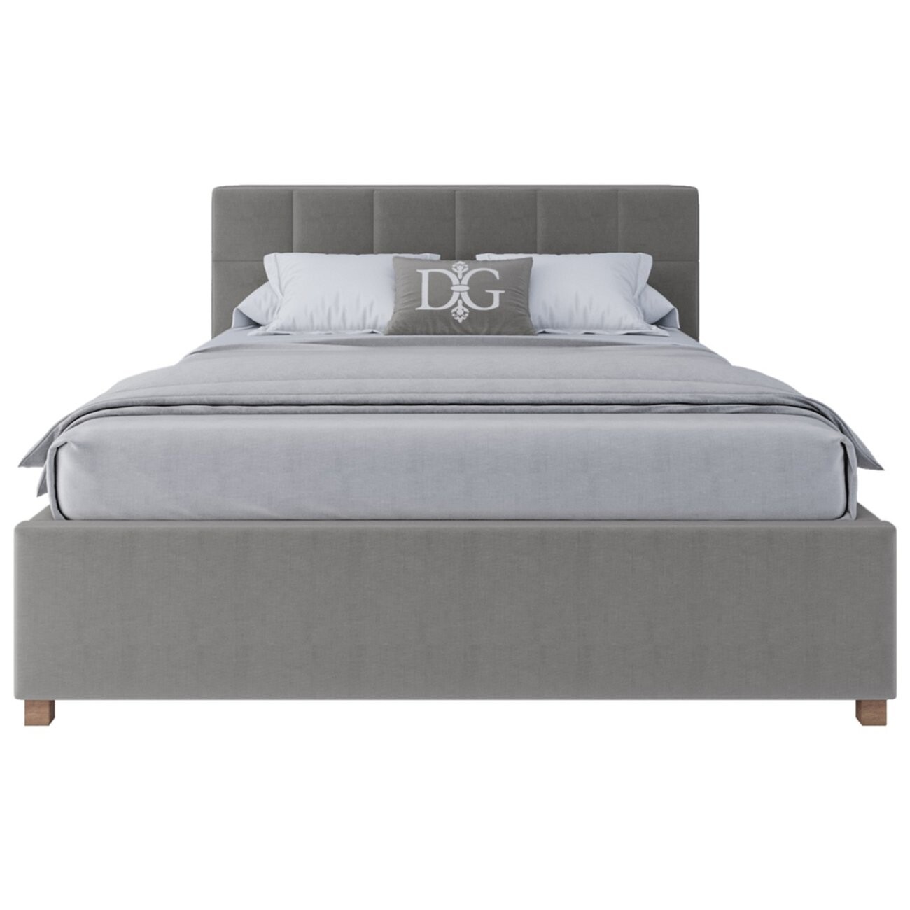 Кровать подростковая с мягкой спинкой 140х200 белая Wales - изображение 2