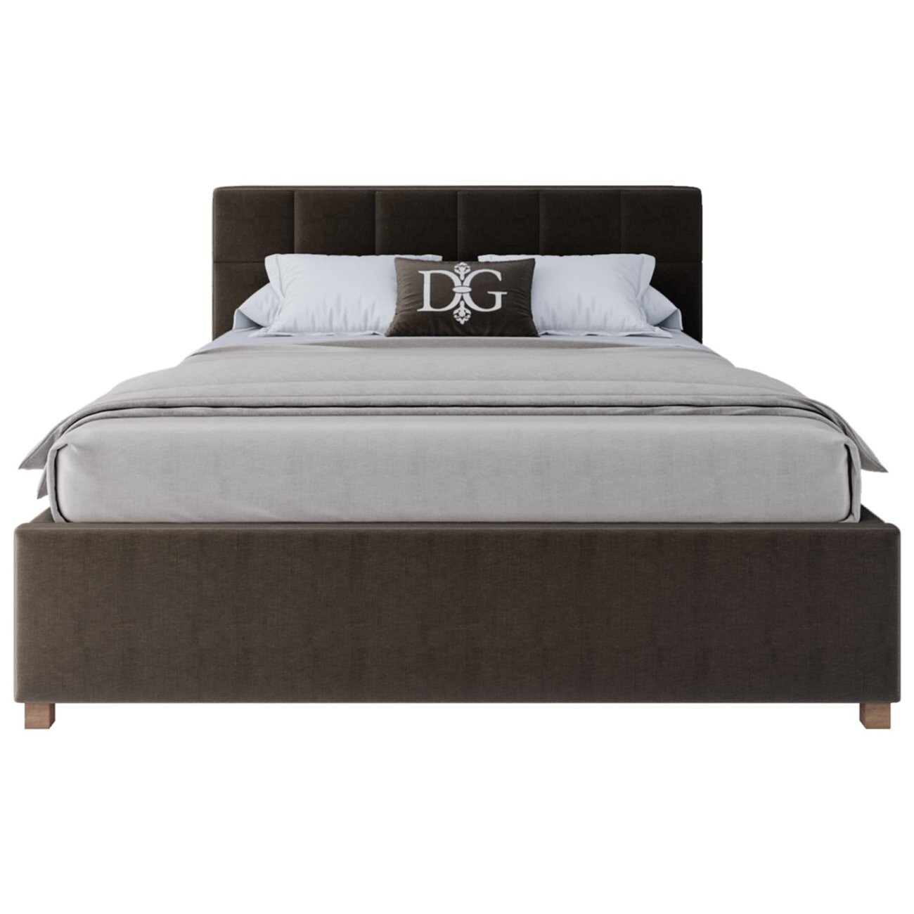 Кровать подростковая 140х200 коричневая Wales - изображение 2