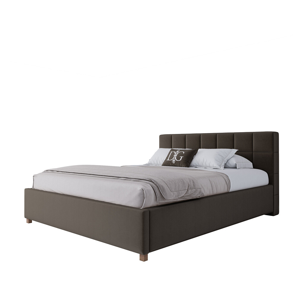 Кровать двуспальная 160х200 коричневая Wales