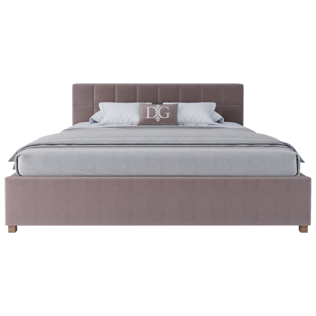 Кровать двуспальная 180х200 пыльная роза Wales - изображение 2