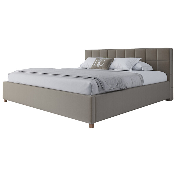 Кровать большая 200х200 Wales серая - изображение 1