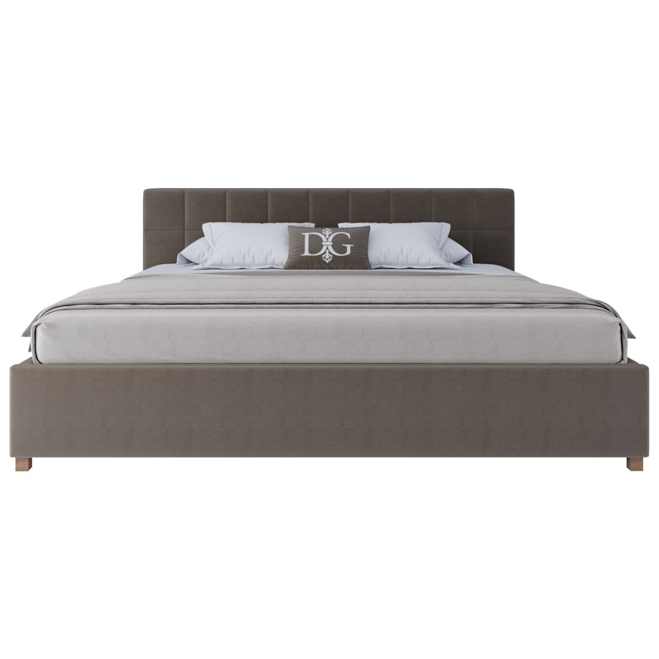 Кровать большая 200х200 Wales бежевая - изображение 2