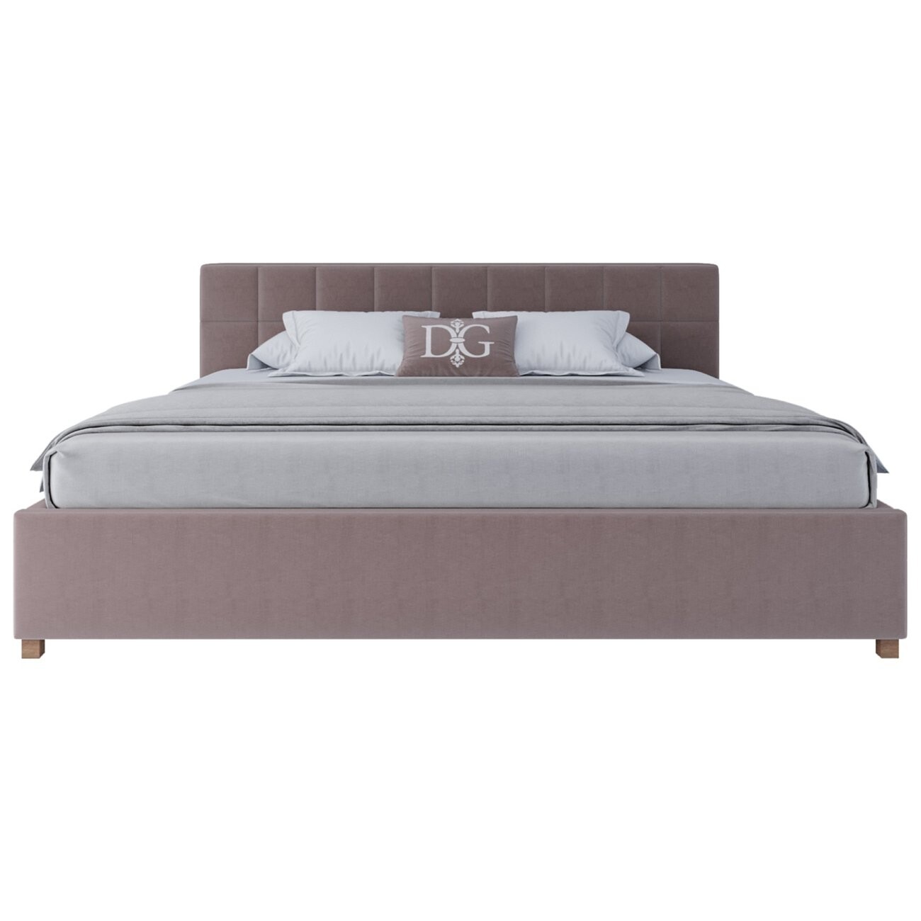 Кровать евро 200х200 пыльная роза Wales - изображение 2