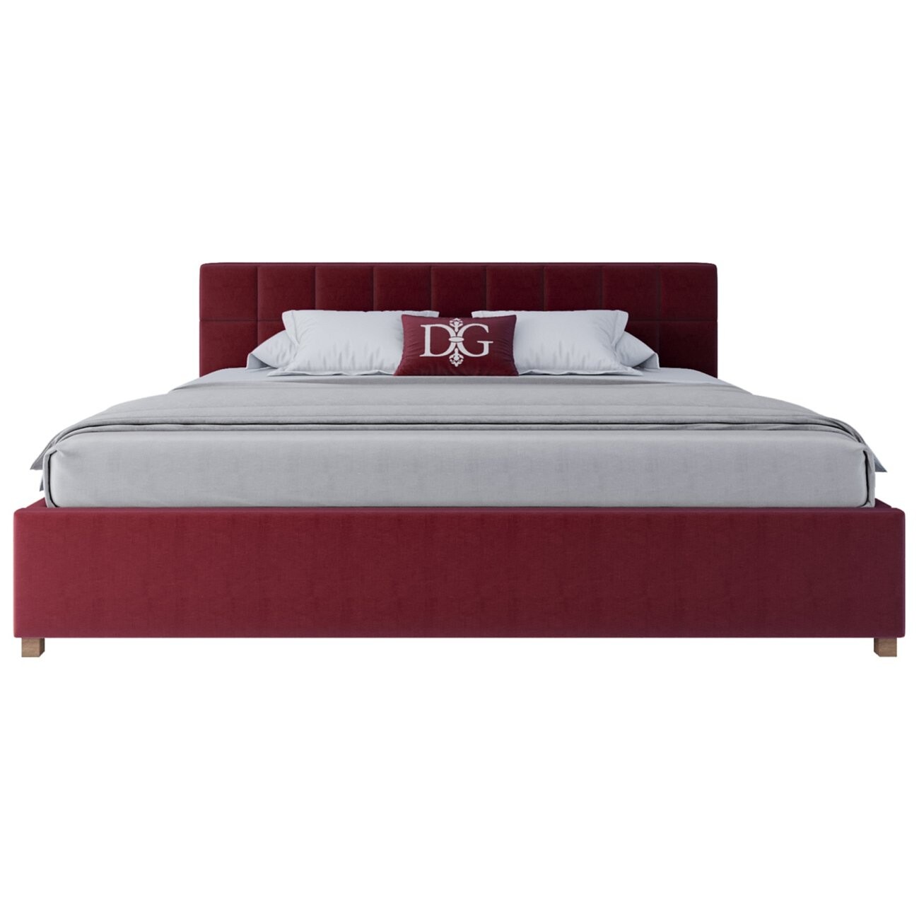 Кровать большая 200х200 Wales красная - изображение 2