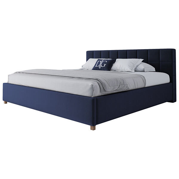 Кровать большая 200х200 Wales синяя - изображение 1