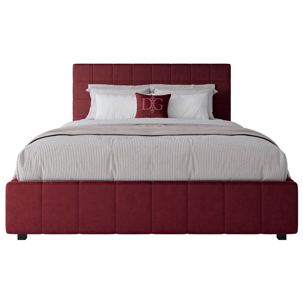 Кровать двуспальная 160х200 см красная Shining Modern
